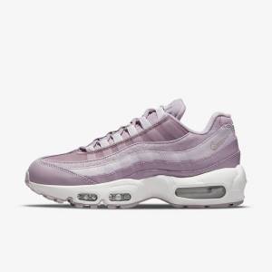 Nike Air Max 95 Sneakers Dame Lilla Hvide Metal Sølv | NK278YLM