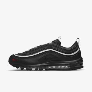 Nike Air Max 97 Sneakers Herre Sort Rød Hvide | NK351TKV