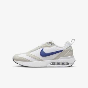 Nike Air Max Dawn Older Sneakers Børn Hvide Lysebeige Sort Kongeblå | NK396JLW