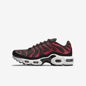 Nike Air Max Plus Older Sneakers Børn Grå Rød Hvide Sort | NK527XMN