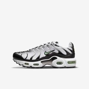 Nike Air Max Plus Older Sneakers Børn Hvide Sort Sølv Mintgrønne | NK369OUS