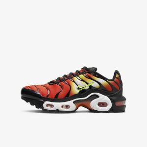Nike Air Max Plus Older Sneakers Børn Orange Guld Sort | NK704NLC
