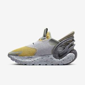 Nike Glide FlyEase Sneakers Herre Gul Grå Sort | NK312ERQ