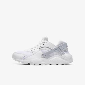 Nike Huarache Run Older Sneakers Børn Hvide Platin Hvide | NK452VFK
