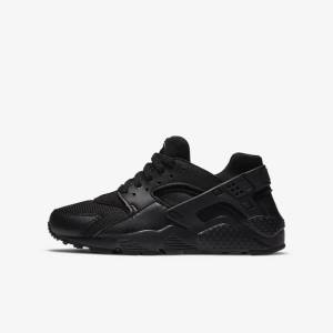 Nike Huarache Run Older Sneakers Børn Sort | NK421RCT