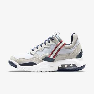 Nike Jordan MA2 Paris Saint-Germain Jordan Sko Dame Hvide Rød Sort Mørkeblå | NK394CEM