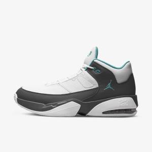 Nike Jordan Max Aura 3 Jordan Sko Herre Hvide Grå Turkis | NK178ZSO