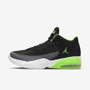 Nike Jordan Max Aura 3 Sneakers Herre Sort Grå Hvide Grøn | NK405SJA