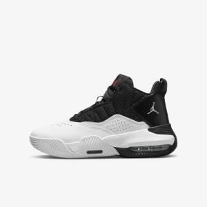 Nike Jordan Stay Loyal Older Sneakers Børn Sort Hvide Metal Sølv Rød | NK532EZI