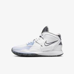 Nike Kyrie Infinity Older Basketball Sko Børn Hvide Lyseblå Grå | NK965PWG