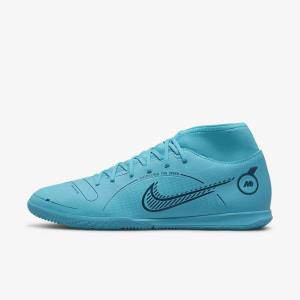 Nike Mercurial Superfly 8 Club IC Indoor Court Fodboldsko Herre Blå Orange | NK164CBX