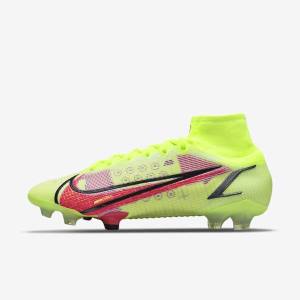 Nike Mercurial Superfly 8 Elite FG Firm-Grounds Fodboldsko Herre Sort Lyserød | NK278LCF