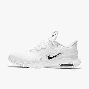 Nike NikeCourt Air Max Volley Hard Court Tennissko Herre Hvide Sort | NK348RVI