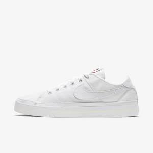 Nike NikeCourt Legacy Canvas Sneakers Dame Hvide | NK724DGQ