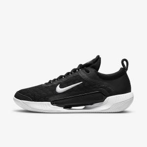 Nike NikeCourt Zoom NXT Clay Court Tennissko Herre Sort Hvide | NK750JSL