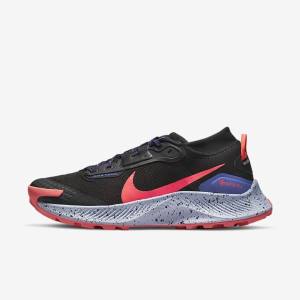 Nike Pegasus Trail 3 GORE-TEX Vandtætte Trail Løbesko Dame Sort Lysemango Rød | NK429RSZ