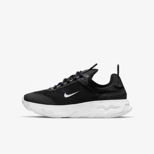Nike React Live Older Sneakers Børn Sort Mørkegrå Hvide | NK081AVQ