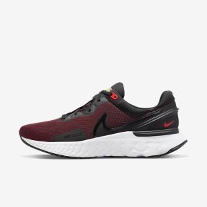 Nike React Miler 3 Road Løbesko Herre Sort Rød Hvide | NK965SQU