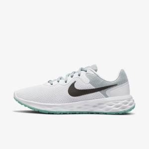 Nike Revolution 6 Next Nature Road Løbesko Dame Olivengrøn Lyserød Grå | NK165SBY
