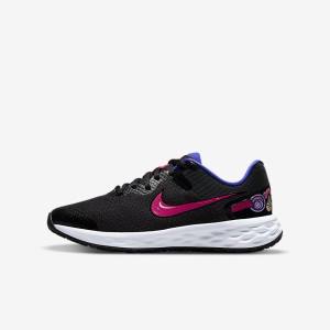 Nike Revolution 6 SE Older Road Løbesko Børn Sort | NK301MRI