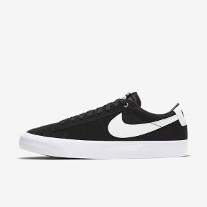 Nike SB Zoom Blazer Low Pro GT Sneakers Herre Sort Lysebrune Hvide | NK845BRY