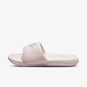Nike Victori One Badesandaler Dame Lyserød Lyserød Metal Sølv | NK794YZV