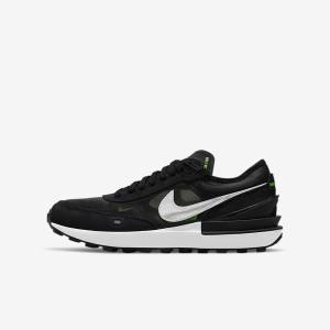 Nike Waffle One Older Sneakers Børn Mørkegrå Sort Grøn | NK874UNY