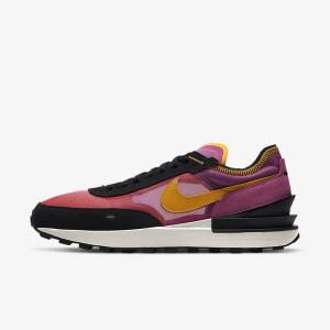 Nike Waffle One Sneakers Herre Fuchsia Sort Guld | NK764VEC