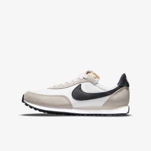 Nike Waffle Trainer 2 Older Sneakers Børn Hvide Sort | NK678CAS