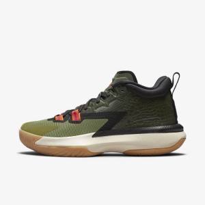 Nike Zion 1 Older Sneakers Børn Mørkegrå Grøn Sort | NK578LIG