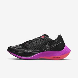 Nike ZoomX Vaporfly Next% 2 Road Racing Løbesko Herre Sort Lilla Grå Rød | NK297IRY